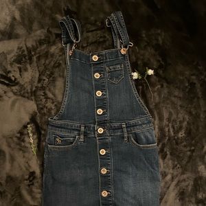 abercrombie kids Girls Denim Overalls with Skirt